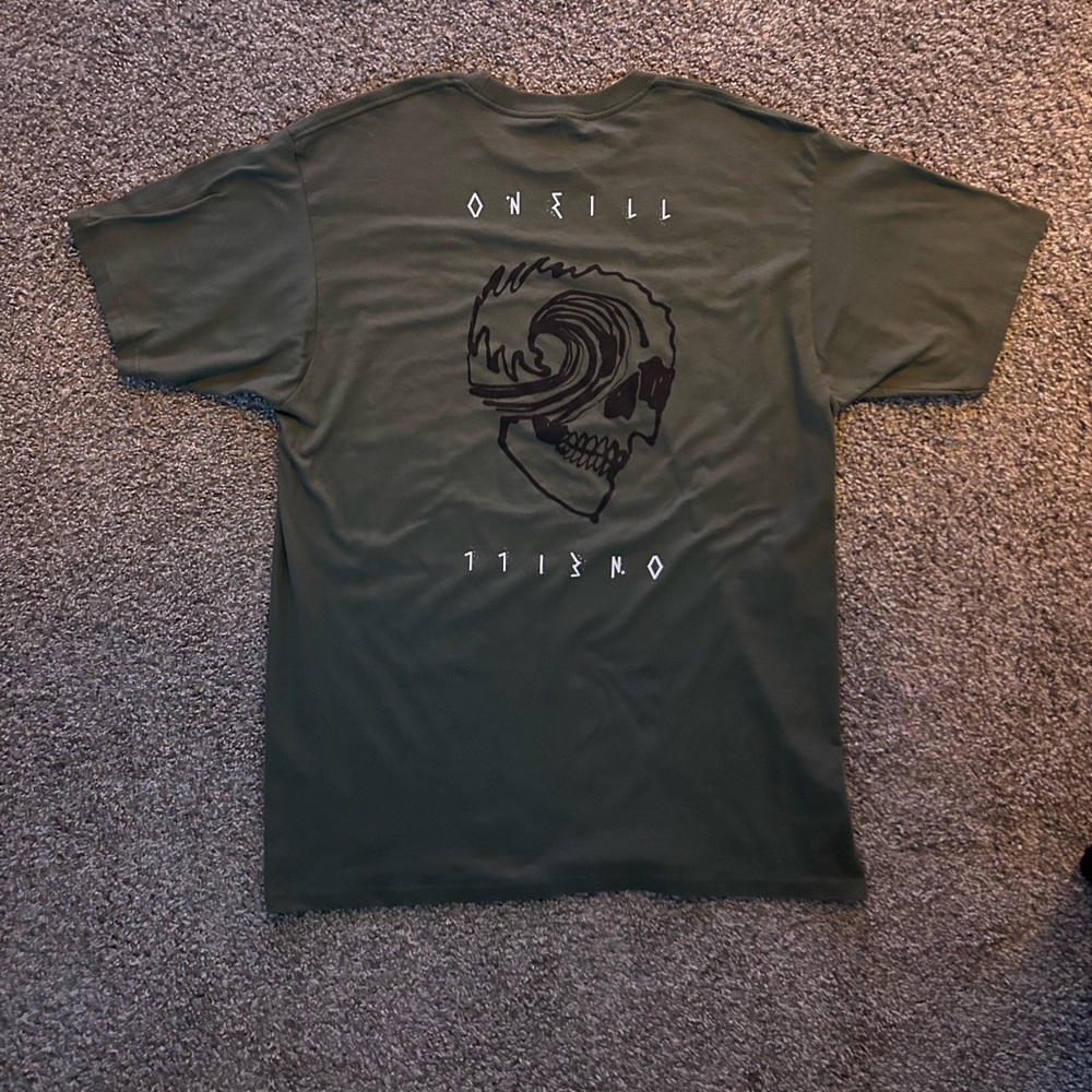 O'Neill Green Short Sleeve Tee Rugged Graphic